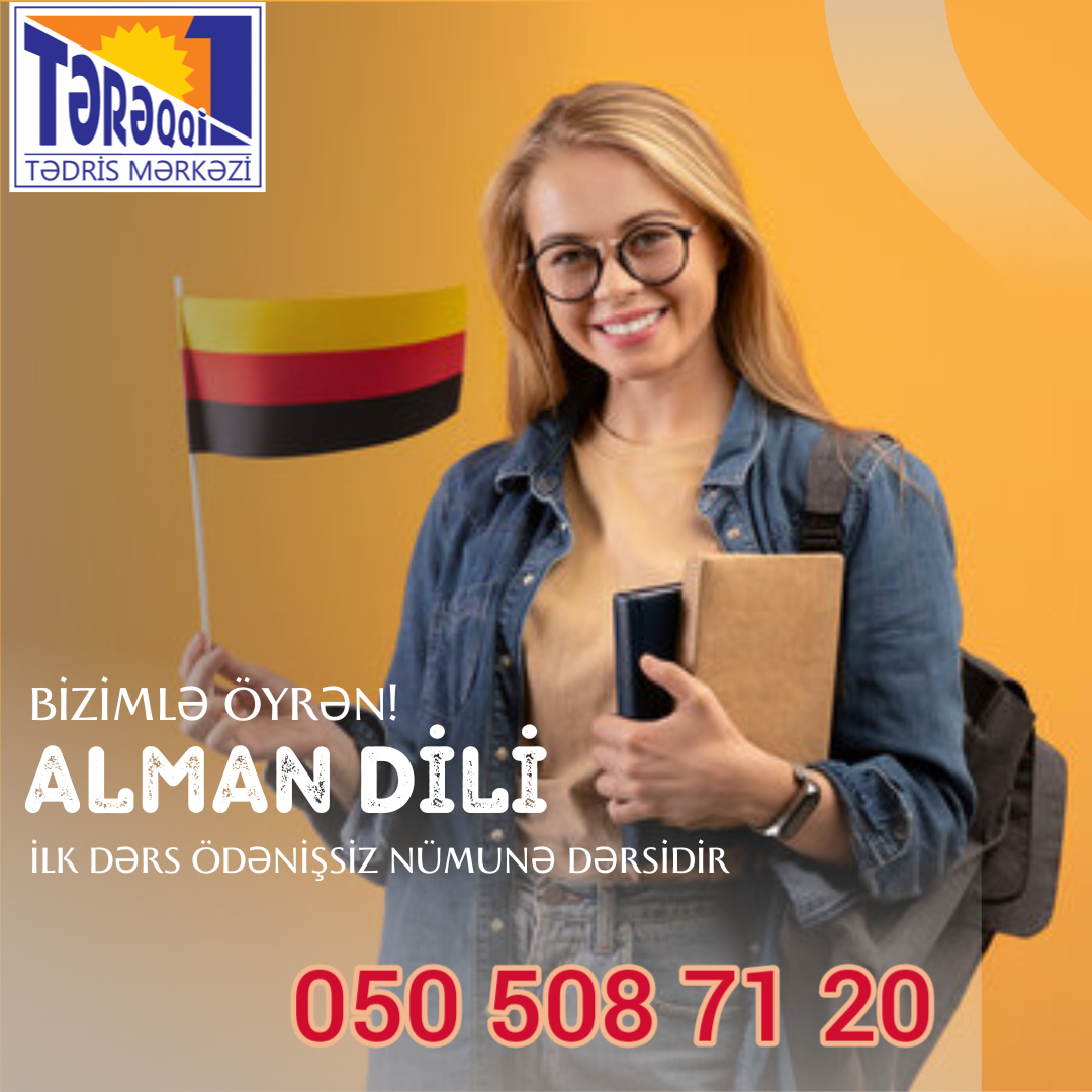 Alman dili kursu Sıfırdan mükəmməl səviyyəyə qədər peşəkar