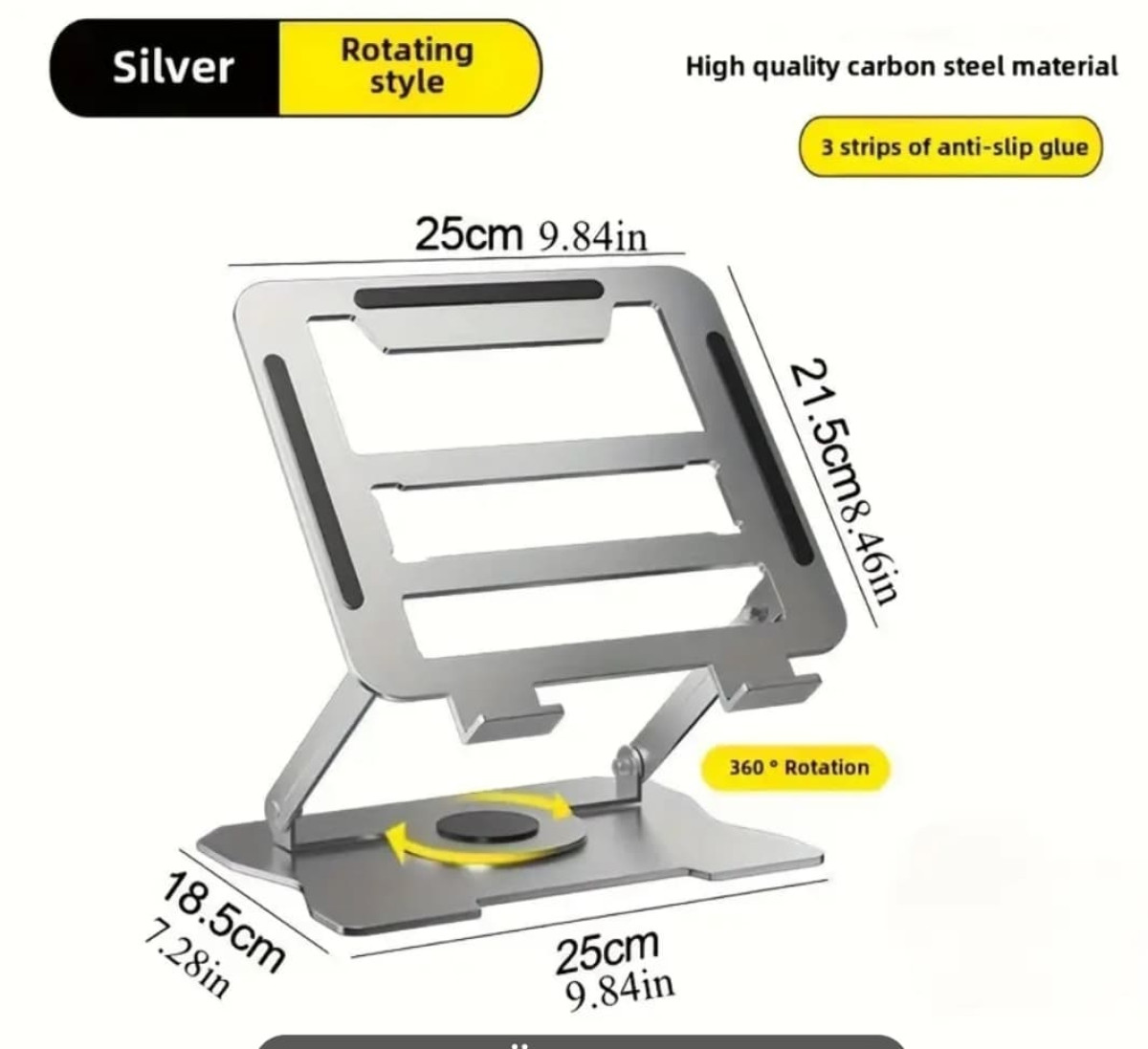 Notbuklar üçün stolda 360 dərəcə dönən tutacaqlar satılır.