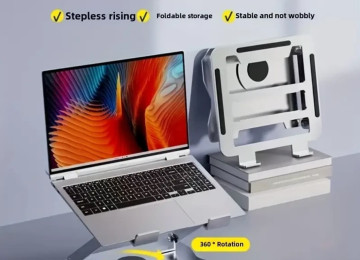 Notbuklar üçün stolda 360 dərəcə dönən tutacaqlar satılır.