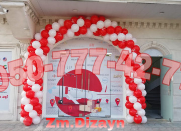 Sharlar decor. Sarlar bezedilme. Helium və adi şarlarla