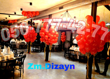 Sharlar decor. Sarlar bezedilme. Helium və adi şarlarla