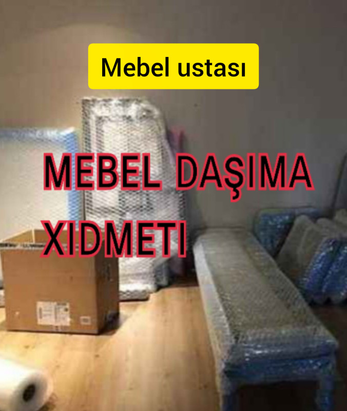 mebelerin sökülmesi pakovkalanması daşınması yıgılması