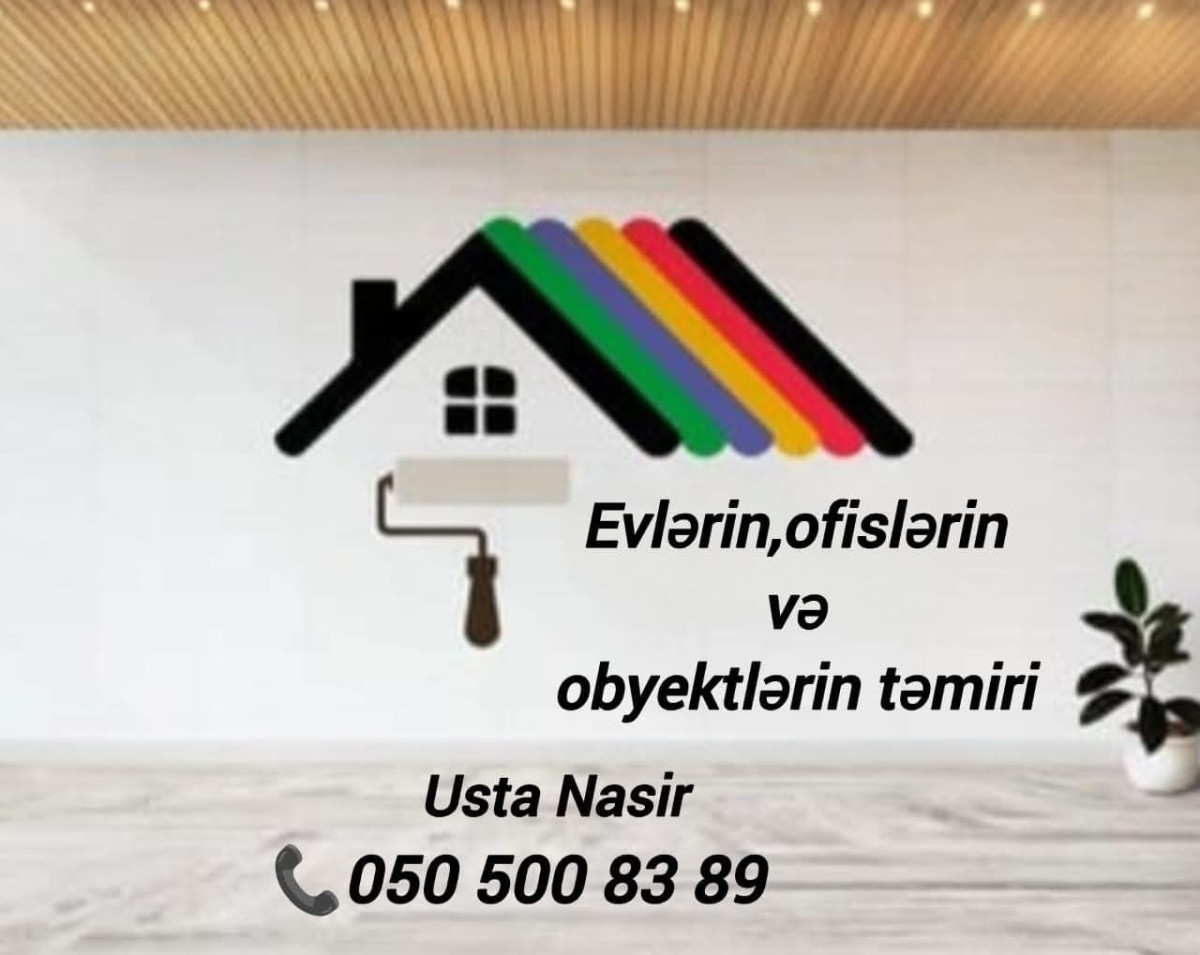 Malyar,oboy ustası Evlərini,ofislərini və obyektlərini