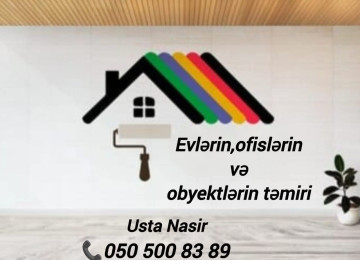 Malyar,oboy ustası Evlərini,ofislərini və obyektlərini