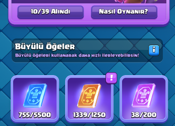 Clash Royale Hesabı 9 min kupa,46 svy hesabdır.10 evrim