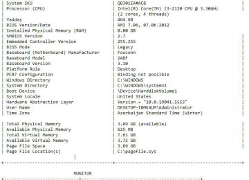 Masaüstü kompyuter HP