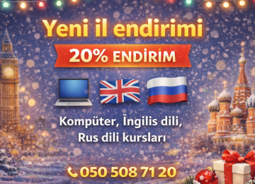 Yeni il endirimi 20.12.2025–10.01.2026 tarixləri arasında