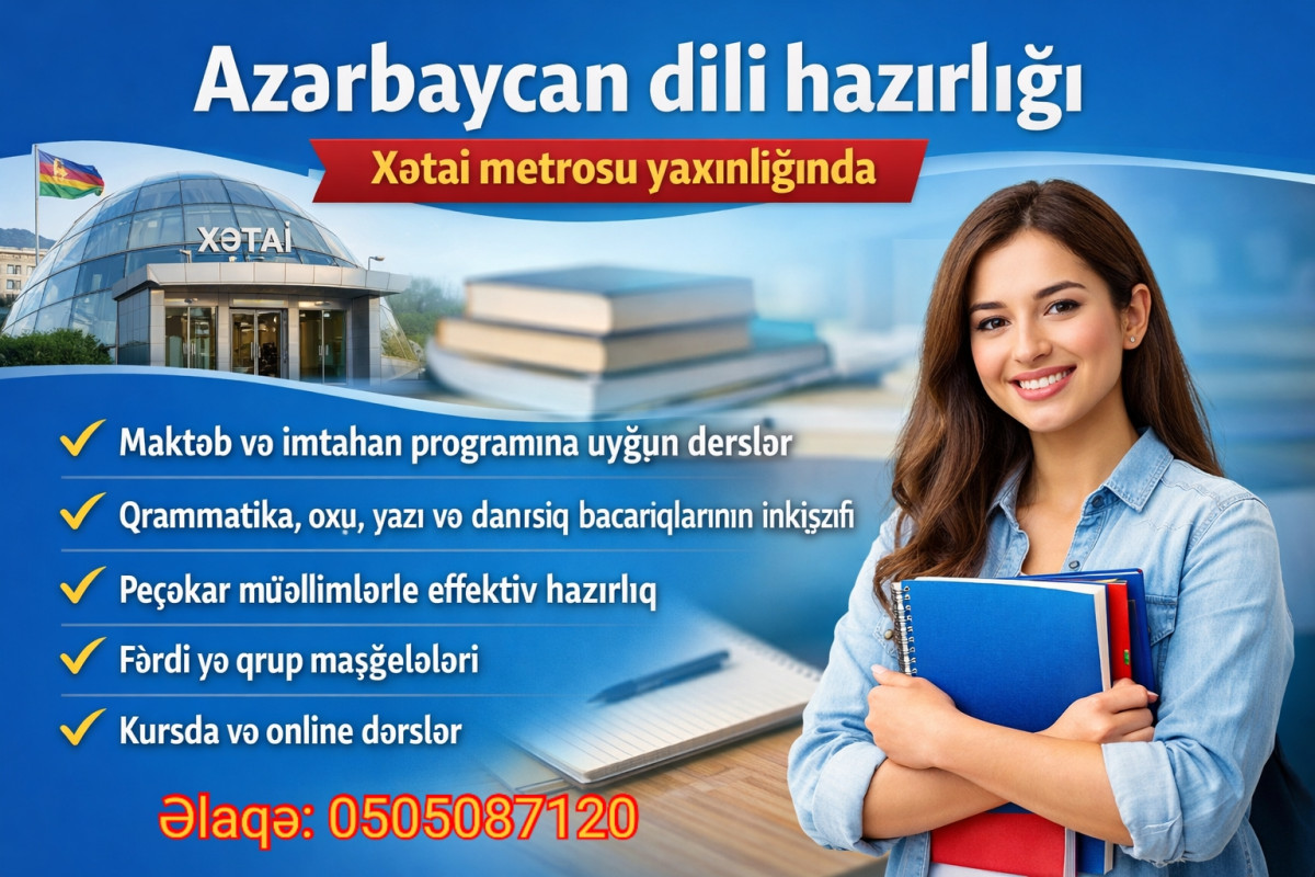 Azərbaycan dili hazırlığı Online və kursda hazırlıq