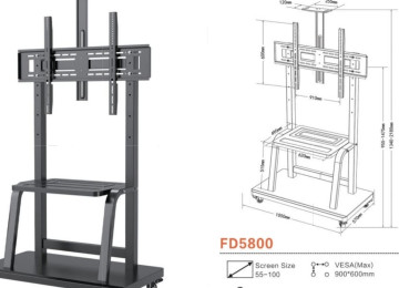 55 düyümdən 100 düyümə qədər Ağır model böyük ekran