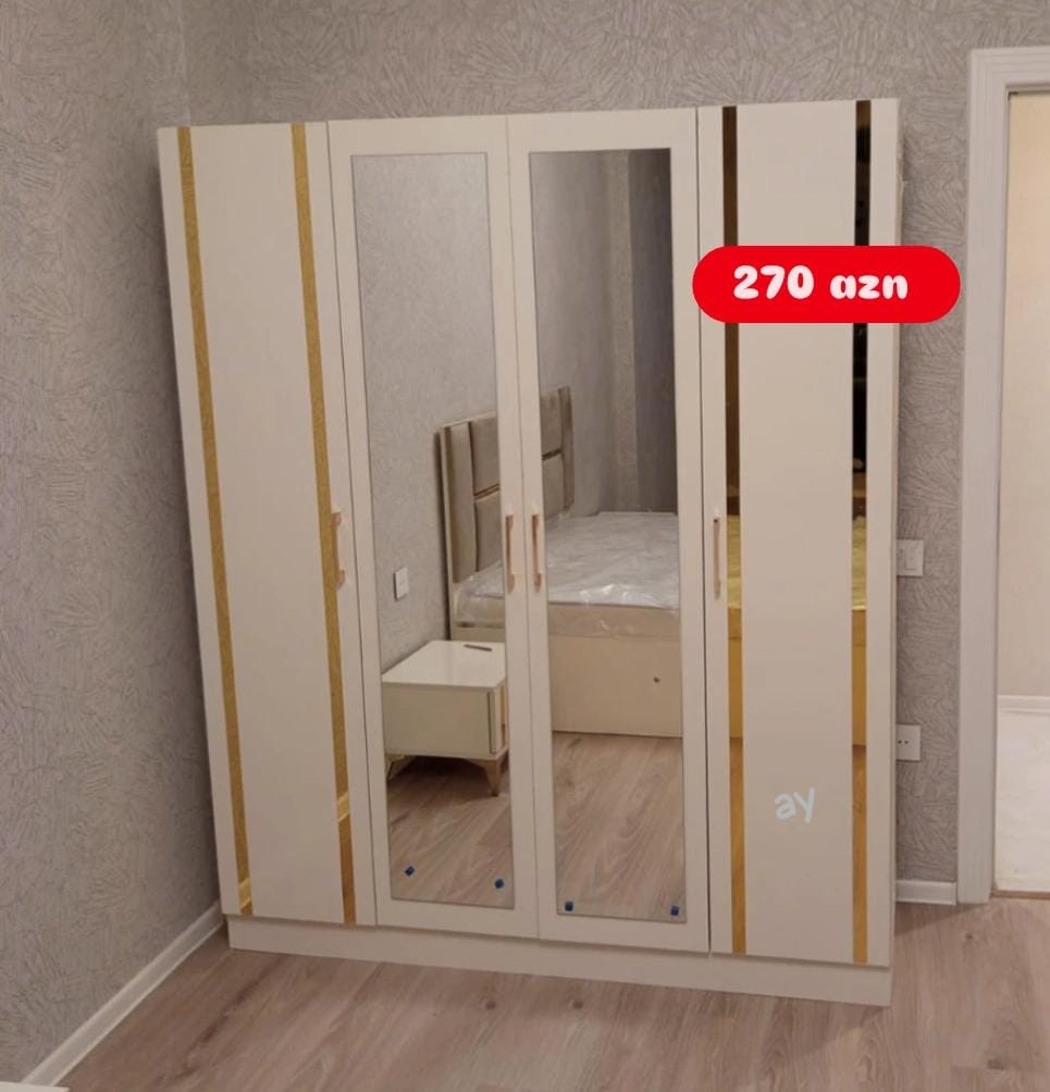*4 Qapılı Dolab* – Sifarişlə Hazırlanır Ölçü: 160 × 47 ×