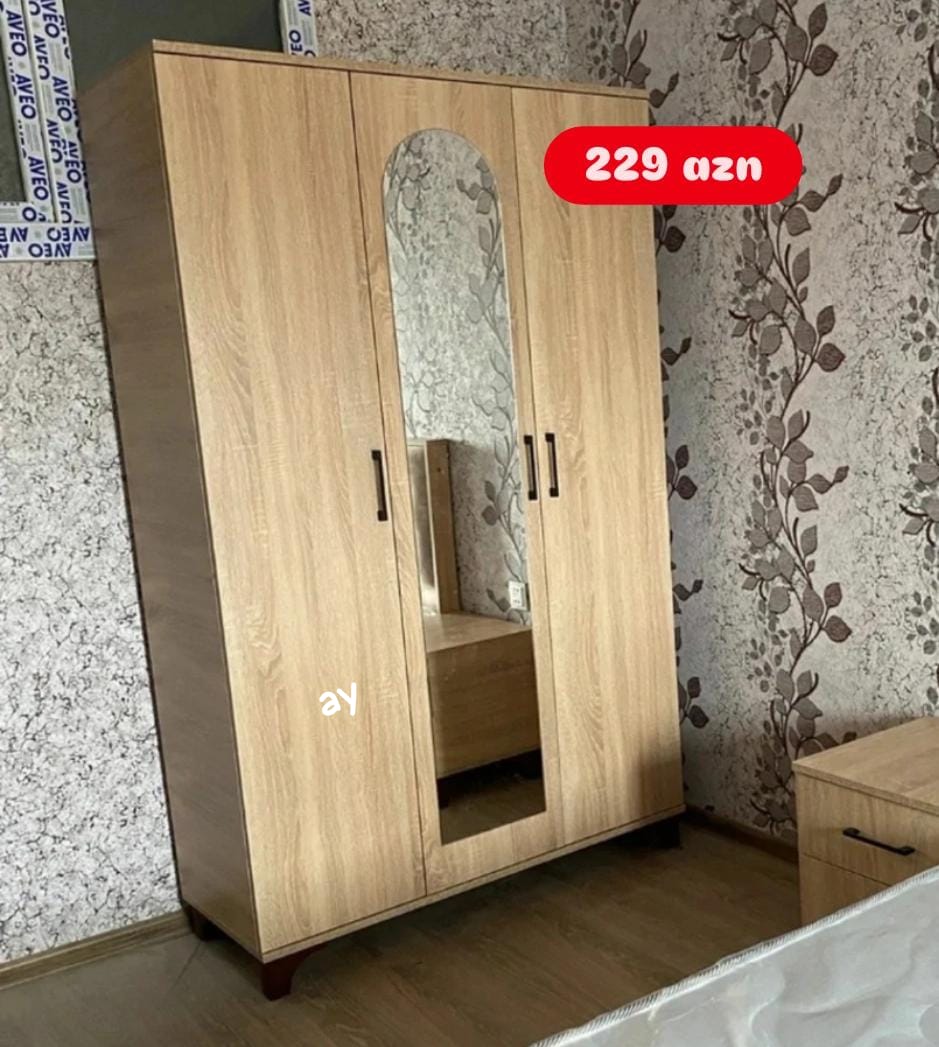 *3 Qapılı Dolab* – Sifarişlə Hazırlanır Ölçü: 120 × 47 ×