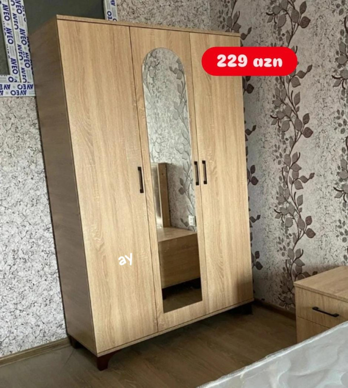 *3 Qapılı Dolab* – Sifarişlə Hazırlanır Ölçü: 120 × 47 ×