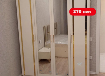 *4 Qapılı Dolab* – Sifarişlə Hazırlanır Ölçü: 160 × 47 ×
