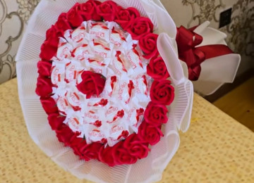 Ad gunleri ucun sokolad buketleri sifarisle