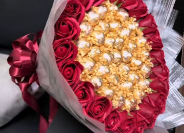 Ad gunleri ucun sokolad buketleri sifarisle