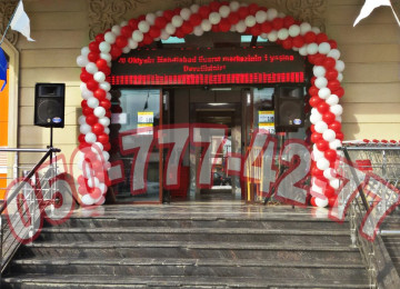 Açılış şarlar. Açılış dekorasiyası şarlar. Açılış şar
