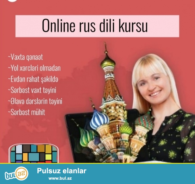 Rus dili kursu haqqında məlumat: . Online derslere start